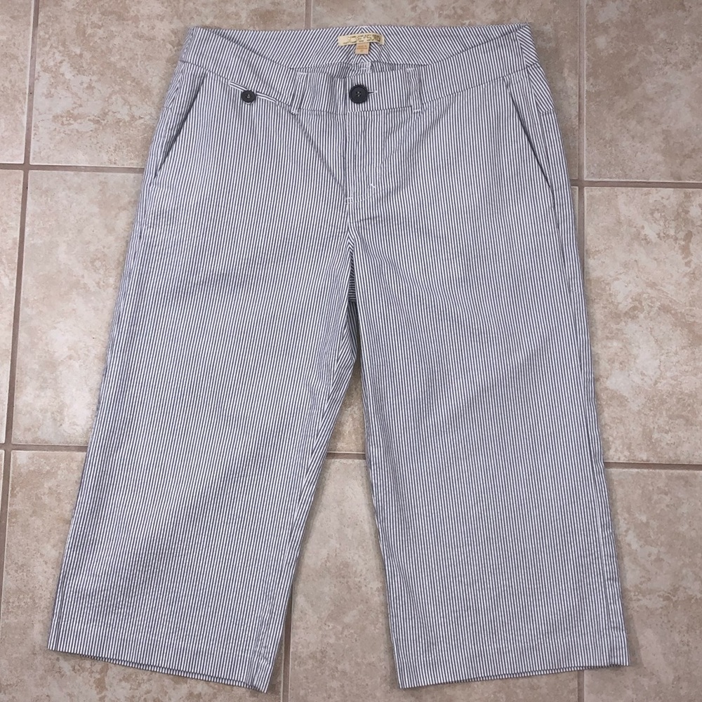 Joe’s Jeans crop light weight seersucker feel